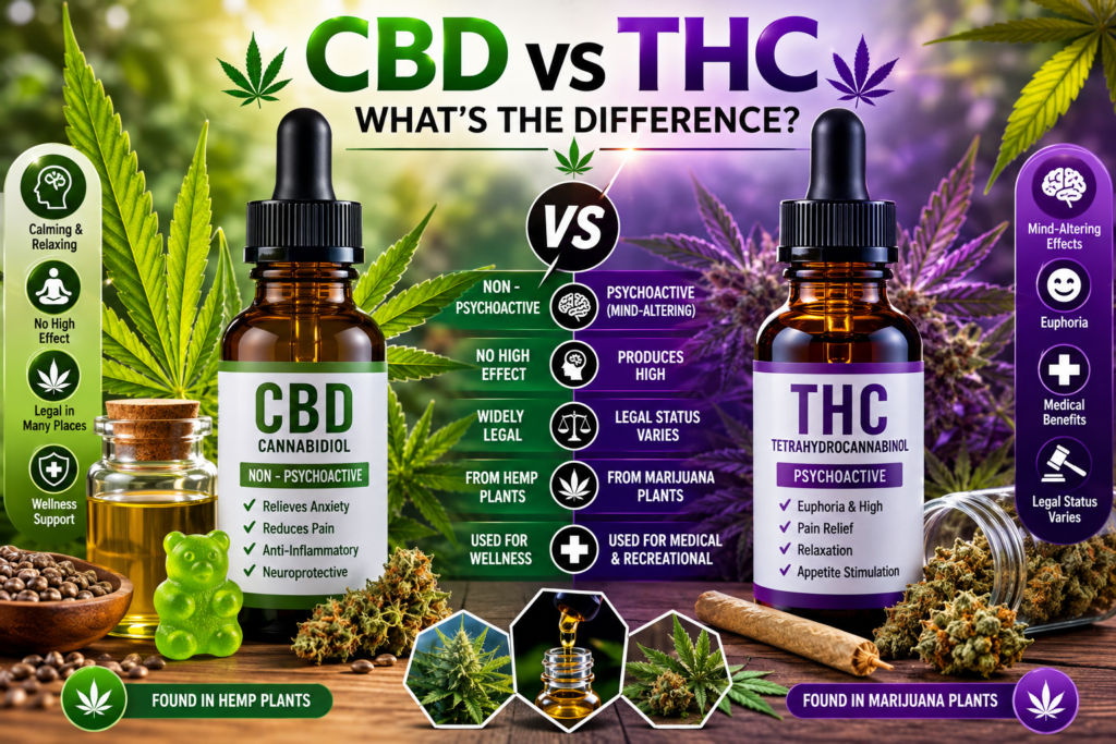 CBD vs THC: What's the Difference?