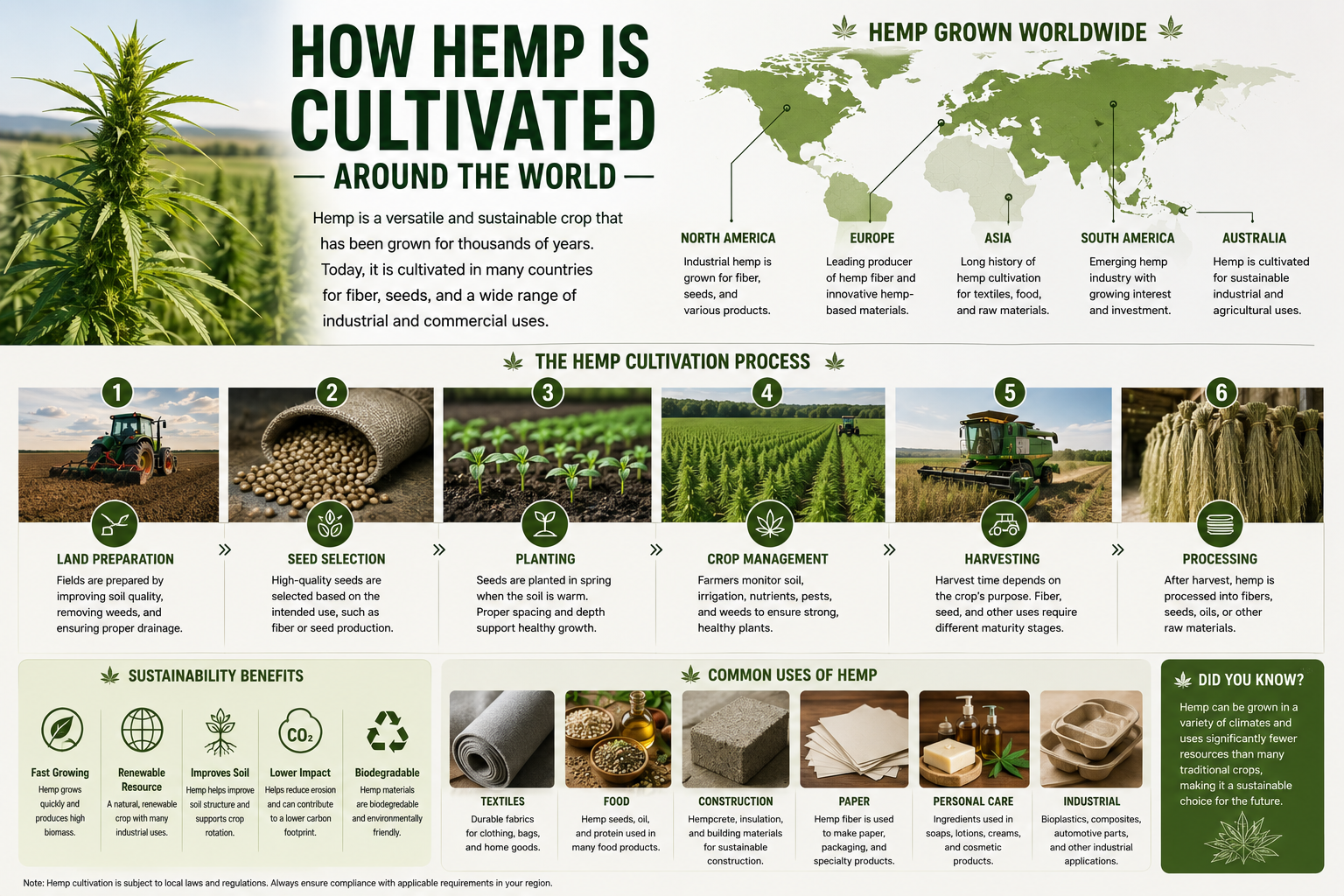 How Hemp Is Cultivated Around the World