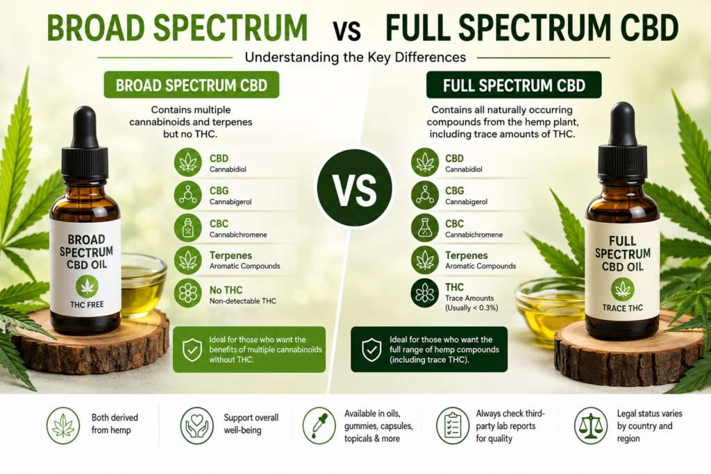 Broad Spectrum vs Full Spectrum CBD