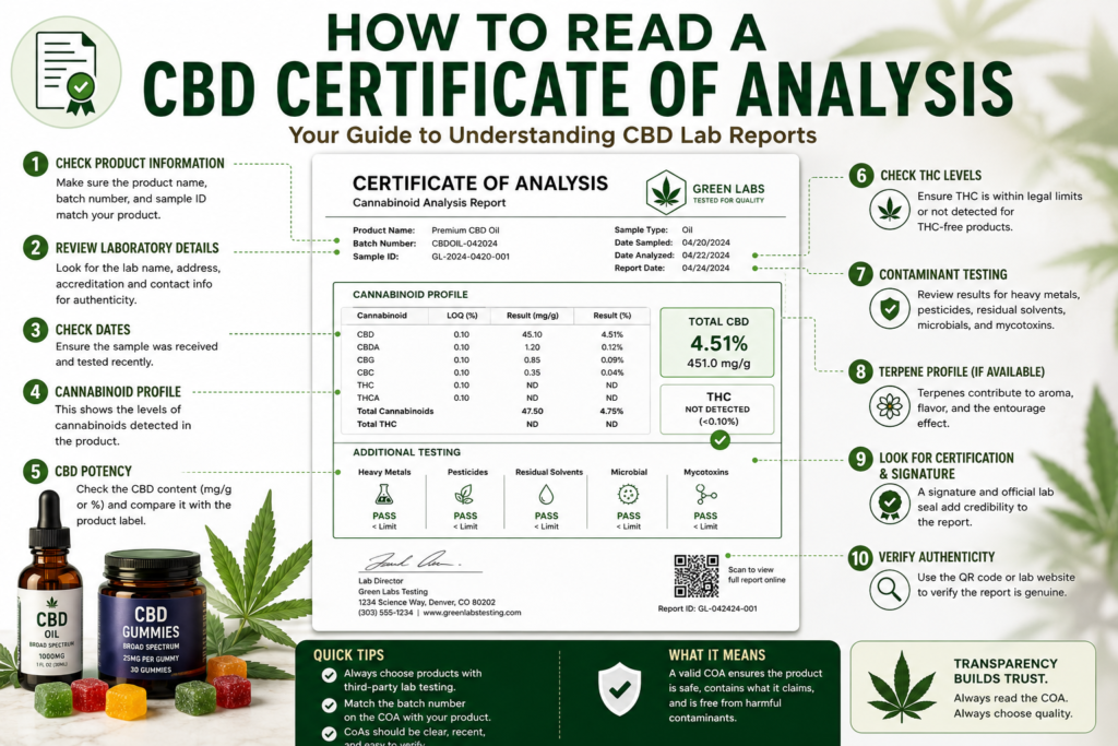How to Read a CBD Certificate of Analysis