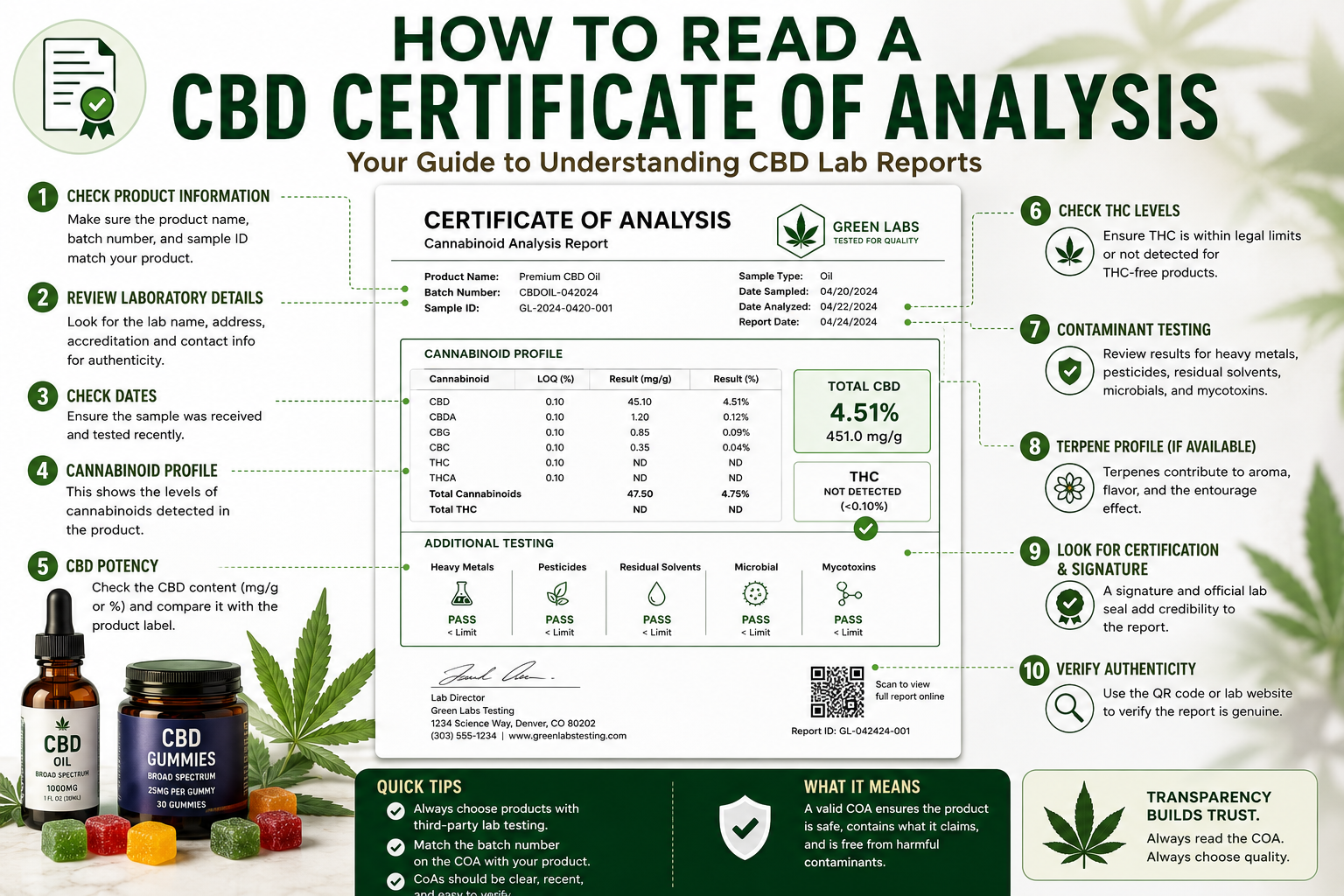 How to Read a CBD Certificate of Analysis
